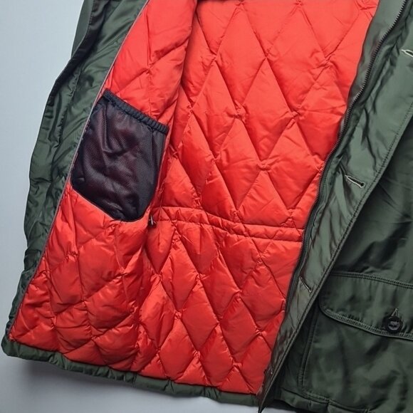 Roots Canada Green Winter Jacket Size M Mens Hooded Outdoor Coat Vintage - Picture 14 of 15